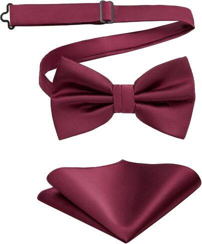 iHomor 100% Silk Mens Bow tie Bowtie Tuxedo Wedding Solid Color Formal Bow Ties for Man in Saudi Arabia