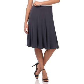 Rekucci Women's Ease into Comfort Flared Knee Length Knit Skirt in Saudi Arabia