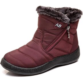 XIANV Womens Snow Boots Winter Anti-Slip Waterproof Ankle Warm Fur Lined House Shoes in Kuwait