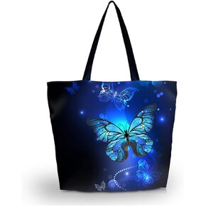 Baocool Gym Bag Beach Shopping Tote Bags Shoulder Bag,Women Men Boys Girls Travel Beach Grocery Shoulder Bag with Zipper,Reusable Gym Picnic Work Daily Use Tote Bag (Mermaid Scale) in Kuwait
