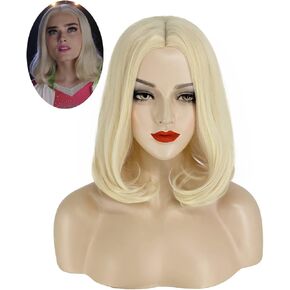 شعر مستعار أديسون من جوزيفي، شعر مستعار قصير أشقر للنساء، شعر مستعار طبيعي لطيف للحفلات التنكرية والهالوين، JZ007GD in Kuwait