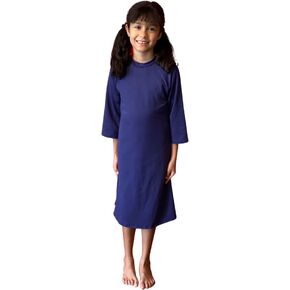 Girls' Swim Dress with UPF 50+ Sun Protection, 3/4 Sleeve Performance Active Bathing Suit Dress, Modest Swimwear for Girls