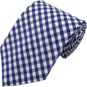 Jacob Alexander Men's Gingham Checkered Pattern Neck Tie in Kuwait