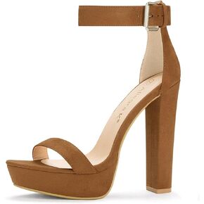 Allegra K Women's Platform High Heel Ankle Strap Chunky Heels Sandals in Saudi Arabia