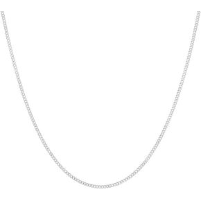 1mm-16mm Solid .925 Sterling Silver Italian Flat Cuban Link Curb Chain Necklace or Bracelet