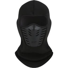 Black Balaclava Face Mask, Winter Fleece Cold Weather Windproof Ski Mask, Ninja Mask for Men and Women in Saudi Arabia