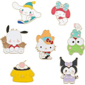 7 قطع من دبابيس المينا اللطيفة على شكل قطة من كويسويم، مناسبة لحقيبة الظهر والملابس والجاكيت والقبعة الصغيرة والديكور كهدية in Kuwait