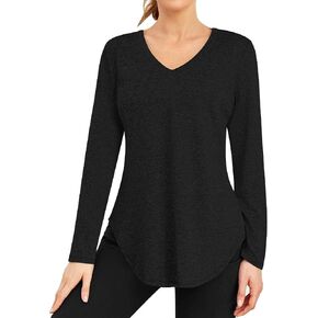 Womens Workout Tops Long Sleeve Lightweight Sport Active Shirt for Hiking Dancing Running Clothes in Saudi Arabia