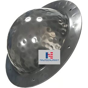 NauticalMart Hammered Hand Forged Iron Medieval Shield Umbo Fully Functional 14 Guage Steel Viking Shield Boss Battle Ready Historical Replica Cosplay Halloween in Saudi Arabia