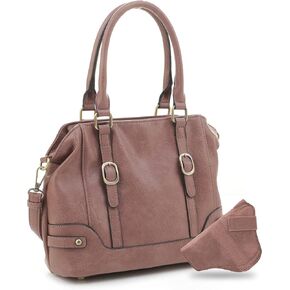 JESSIE & JAMES Elena Concealed Carry Satchel Purse Top Handle Shoulder Tote Bags For Women with Lock and Key in Kuwait