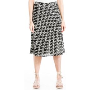 Max Studio Women's Bias Printed Skirt