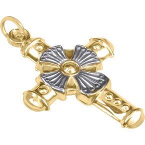 JULIETTE COLLECTION 14KT Yellow Gold Cross Religious Pendants/Charms for Men and Women - Available in Various Designs