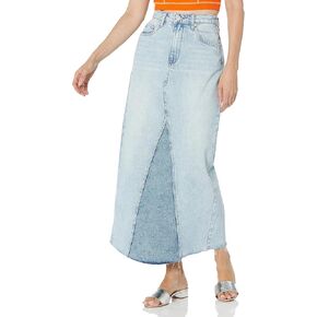 [BLANKNYC] Womens Luxury Clothing Sustainable Denim Distressed Five Pockets Mini Skirt, Comfortable & Stylish