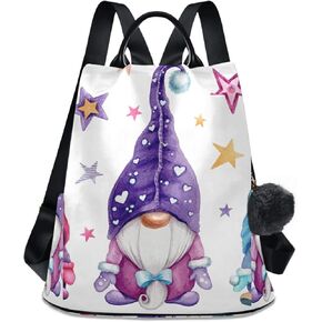 حقيبة ظهر OTVEE Cute Magic Gnomes للنساء مضادة للسرقة متوسطة الحجم وخفيفة الوزن من البوليستر حقيبة كتف صغيرة in Kuwait