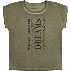 HUDSON Girls' Short Sleeve Patterned Tee, Relaxed Fit Jersey T-Shirt with Crewneck in Saudi Arabia