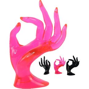 Glamorway Jewelry Display Holder Bracelet Ring Watch Stand Support Holder Stand (Transparent)
