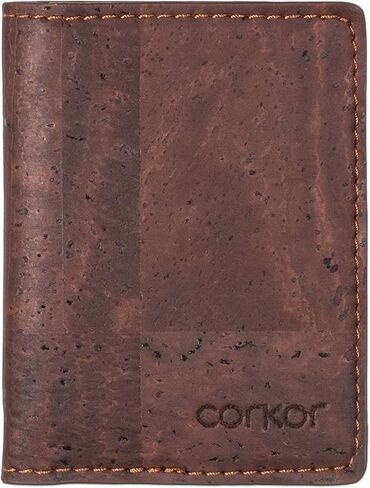 Corkor Slim Wallet for Men, RFID Safe, Vegan Non Leather, Bi-fold Cards Cash in Kuwait
