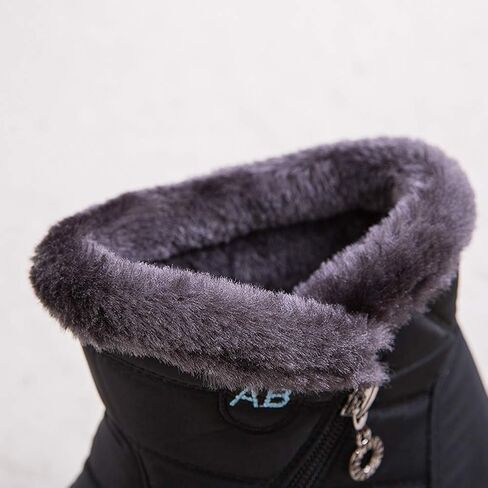 XIANV Womens Snow Boots Winter Anti-Slip Waterproof Ankle Warm Fur Lined House Shoes in Kuwait