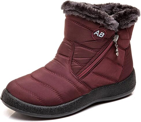 XIANV Womens Snow Boots Winter Anti-Slip Waterproof Ankle Warm Fur Lined House Shoes in Kuwait