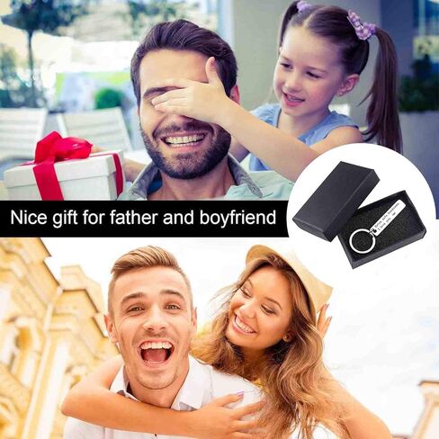 سلسلة مفاتيح آمنة، حلقات مفاتيح للأب والصديق المقرب وهدايا أفضل صديق سلسلة مفاتيح مخصصة I Need You Here with Me (فضي) I Love you Keychain in Kuwait