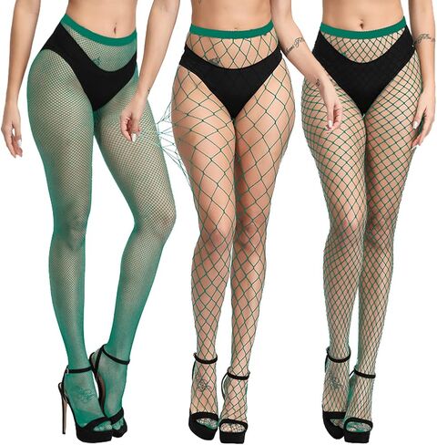 Blostirno Women’s High Waist Fishnet Stockings Tights Thigh Highs Pantyhose Sexy Stocking in Kuwait