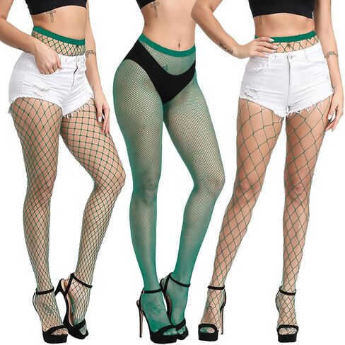 Blostirno Women’s High Waist Fishnet Stockings Tights Thigh Highs Pantyhose Sexy Stocking in Kuwait
