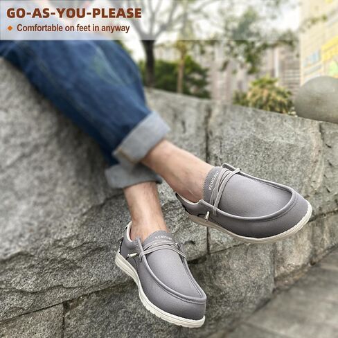 KEMISANT Men Slip On Shoes, Boat Shoes Sneaker Shoes Walking Shoes for Men Women Stretch Fit Lightweight in Kuwait