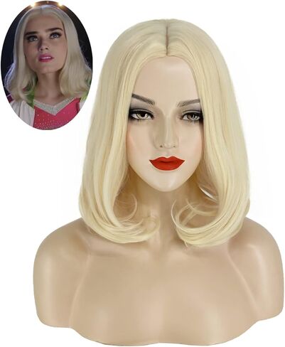 شعر مستعار أديسون من جوزيفي، شعر مستعار قصير أشقر للنساء، شعر مستعار طبيعي لطيف للحفلات التنكرية والهالوين، JZ007GD in Kuwait