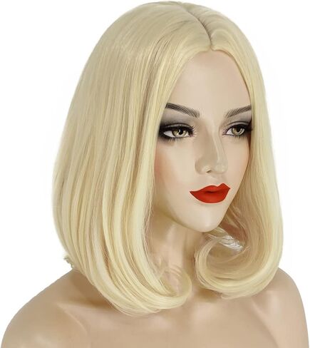 شعر مستعار أديسون من جوزيفي، شعر مستعار قصير أشقر للنساء، شعر مستعار طبيعي لطيف للحفلات التنكرية والهالوين، JZ007GD in Kuwait