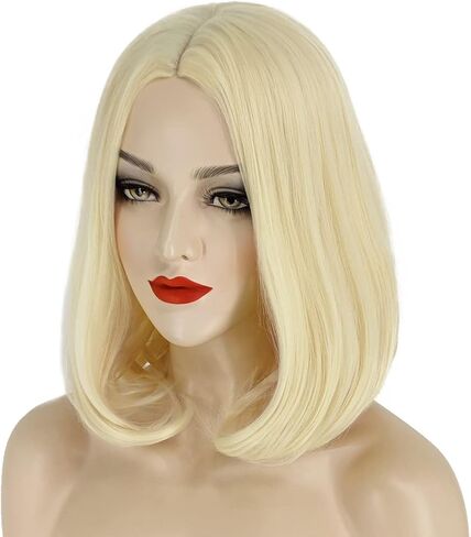 شعر مستعار أديسون من جوزيفي، شعر مستعار قصير أشقر للنساء، شعر مستعار طبيعي لطيف للحفلات التنكرية والهالوين، JZ007GD in Kuwait