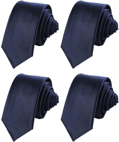 ربطات عنق رفيعة من Adulove للرجال مقاس 2.3 سم ربطة عنق رفيعة بلون موحد لحفلات الزفاف الكلاسيكية in Kuwait