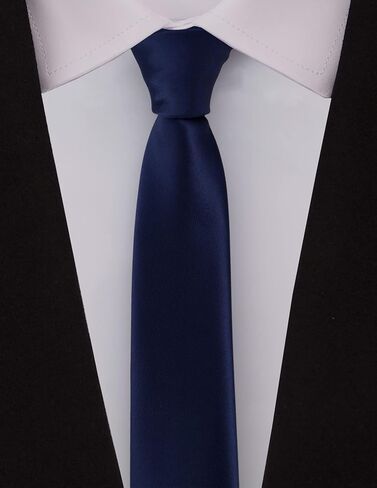 ربطات عنق رفيعة من Adulove للرجال مقاس 2.3 سم ربطة عنق رفيعة بلون موحد لحفلات الزفاف الكلاسيكية in Kuwait