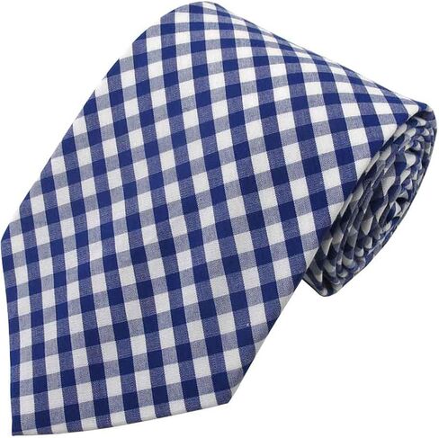 Jacob Alexander Men's Gingham Checkered Pattern Neck Tie in Kuwait