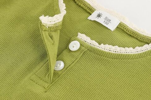 قميص Henley بأكمام طويلة للفتيات الصغيرات، بلوفر برقبة دائرية للفتيات in Kuwait