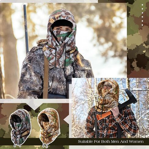 Suhine 8 Pcs Balaclava Warm Fleece Ski Mask Winter Hat with Neck Cover Windproof Face Covers for Men Women Outdoor Cold Weather Neck Warmer, 8 Styles in Saudi Arabia