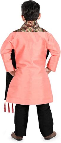 INDIAN KIDS BOYS ART SILK SERWANI WITH DUPATTA COVER AND HANGER PACKED in Saudi Arabia