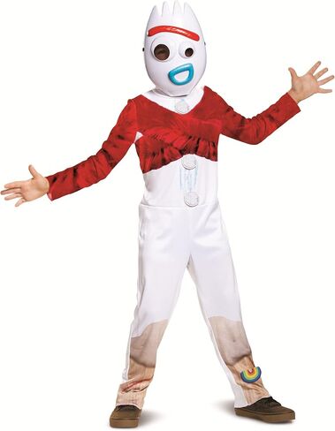 Disguise Disney Pixar Forky Toy Story 4 Costume, White, Medium (8-10 in Saudi Arabia