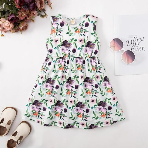 Kid Toddler Girl Fall Dress+Cardigan 2 Piece Floral/Plaid Sleeveless Dress and Cardigan Set 2-14Y in Saudi Arabia