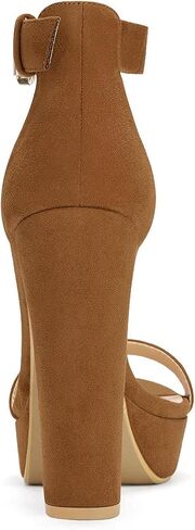 Allegra K Women's Platform High Heel Ankle Strap Chunky Heels Sandals in Saudi Arabia