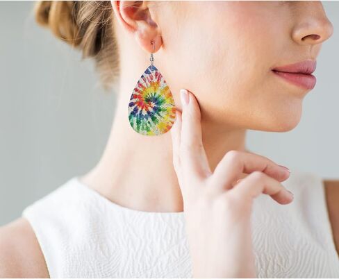 Vosach Red Lips Fashion Faux Leather Earrings Beautiful Woman Sexy Red Lip White Teeth Wedding Teardrop Earrings Jewelry For Women Girls Bridal in Kuwait