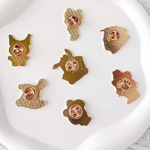 7 قطع من دبابيس المينا اللطيفة على شكل قطة من كويسويم، مناسبة لحقيبة الظهر والملابس والجاكيت والقبعة الصغيرة والديكور كهدية in Kuwait