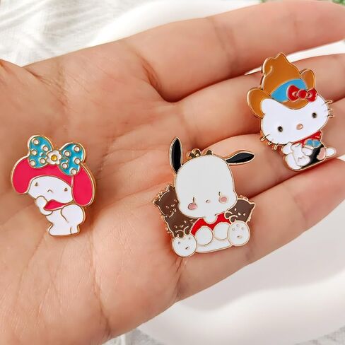 7 قطع من دبابيس المينا اللطيفة على شكل قطة من كويسويم، مناسبة لحقيبة الظهر والملابس والجاكيت والقبعة الصغيرة والديكور كهدية in Kuwait