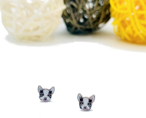 Bee Earrings, Penguin Gifts, Lady Bug Earrings, Dog Studs, 925 Sterling Silver Animal Stud Earrings for Women/Girls - Penguin Earrings Studs Jewelry, Lady Bug Studs - Bumble Bee Gifts in Kuwait