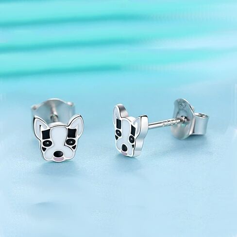 Bee Earrings, Penguin Gifts, Lady Bug Earrings, Dog Studs, 925 Sterling Silver Animal Stud Earrings for Women/Girls - Penguin Earrings Studs Jewelry, Lady Bug Studs - Bumble Bee Gifts in Kuwait