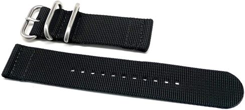 Da Luca Two Piece Ballistic Nylon Watch Strap (Matte Buckle) 18mm 20mm 22mm 24mm 26mm in Saudi Arabia
