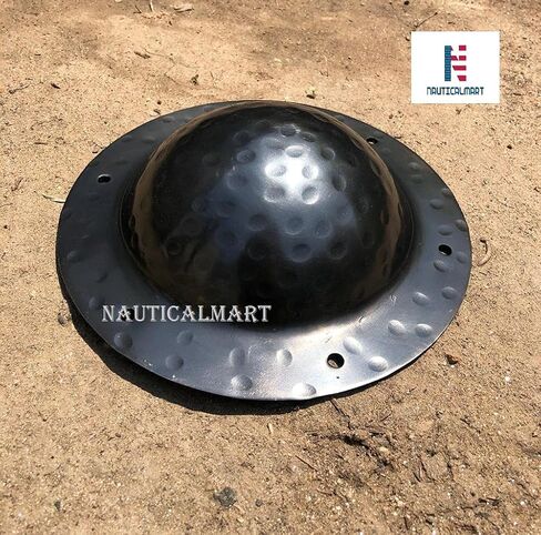 درع أومبو من الحديد المطلي يدويًا من العصور الوسطى عملي بالكامل 12 جم in Saudi Arabia
