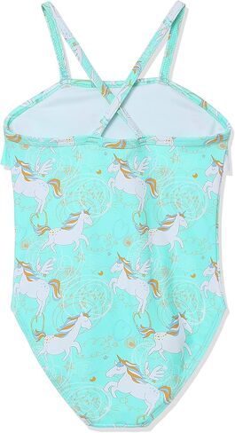 Phineein Girls One-Piece Swimwear Tropical Fruit Heart Print Ruffle Bathing Suit in Kuwait
