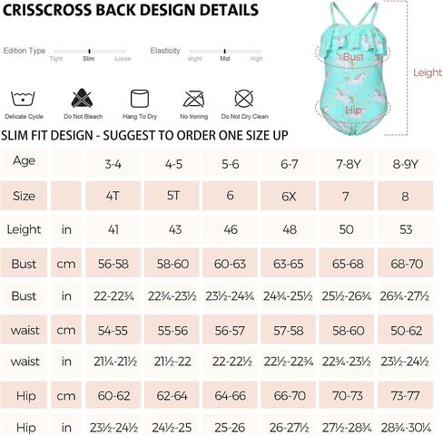Phineein Girls One-Piece Swimwear Tropical Fruit Heart Print Ruffle Bathing Suit in Kuwait