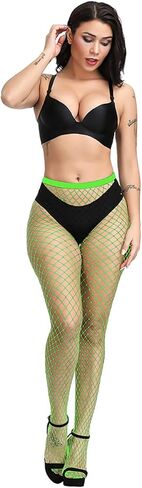Women's High Waist Fishnet Stockings Fishnet Tights Fishnet Thigh High Pantyhose in Saudi Arabia