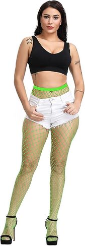 Women's High Waist Fishnet Stockings Fishnet Tights Fishnet Thigh High Pantyhose in Saudi Arabia